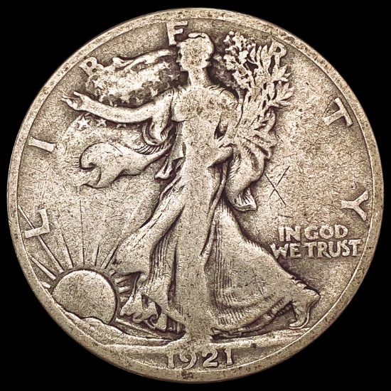 1921-S Walking Liberty Half Dollar NICELY CIRCULATED