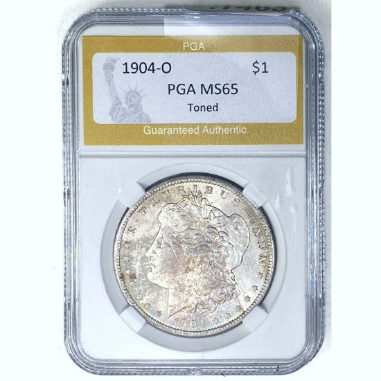 1904-O Morgan Silver Dollar PGA MS65