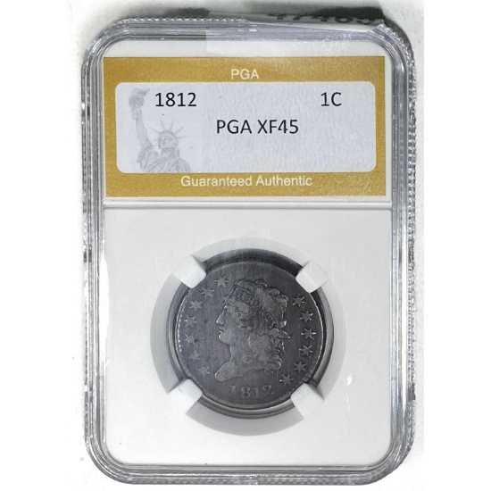 1812 Classic Head Large Cent PGA XF45