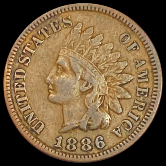1886 Indian Head Cent LIGHTLY CIRCULATED
