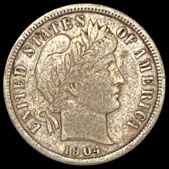 1904-S Barber Dime NEARLY UNCIRCULATED