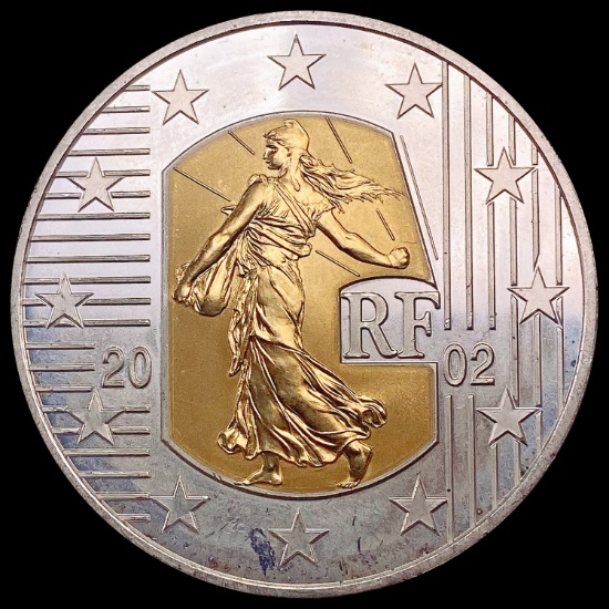 2002 5 EUROS GOLD GEM BU