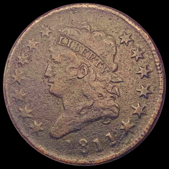 1811 Classic Head Large Cent LIGHTLY CIRCULATED