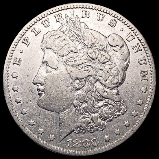 1880-CC Morgan Silver Dollar NEARLY UNCIRCULATED