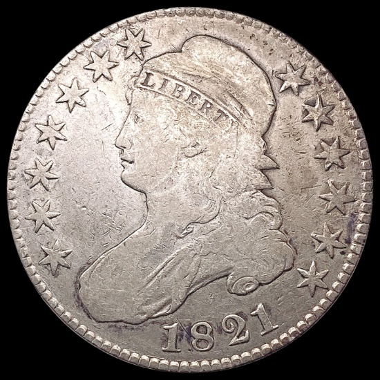 1821 Capped Bust Half Dollar NICELY CIRCULATED