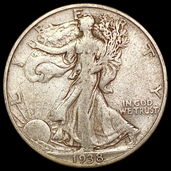 1938-D Walking Liberty Half Dollar NICELY CIRCULATED