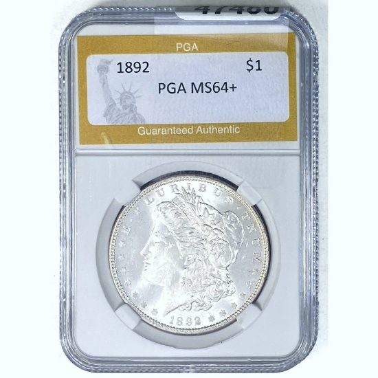 1892 Morgan Dollar PGA MS64+ SILVER