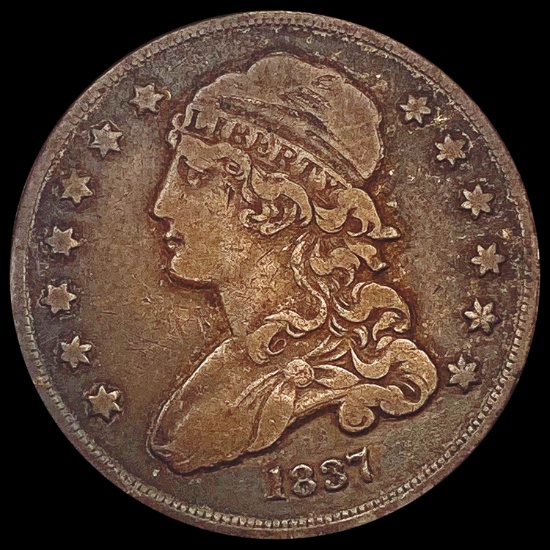 1837 Capped Bust Quarter LIGHTLY CIRCULATED