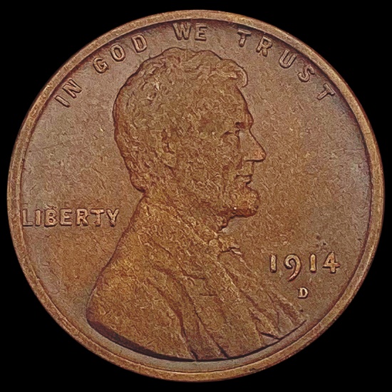 1914-S Wheat Cent NICELY CIRCULATED