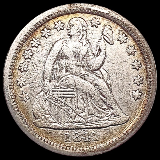 1841 Seated Liberty Dime LIGHTLY CIRCULATED