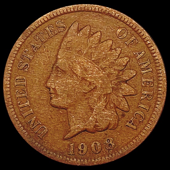 1908-S Indian Head Cent NICELY CIRCULATED