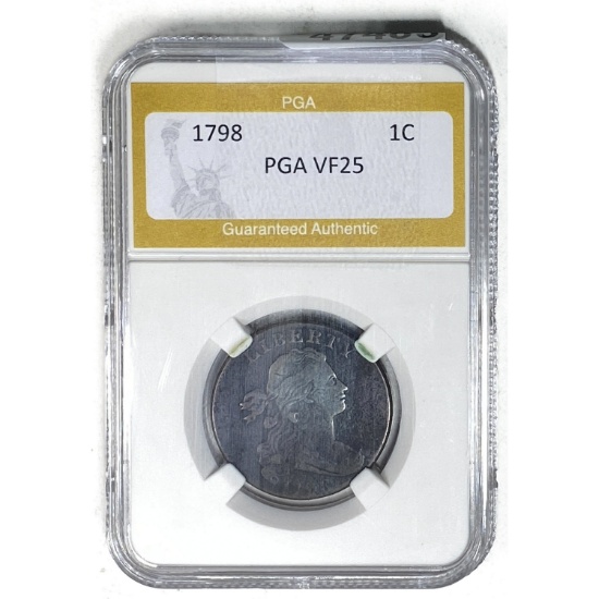 1798 Draped Bust Large Cent PGA VF25