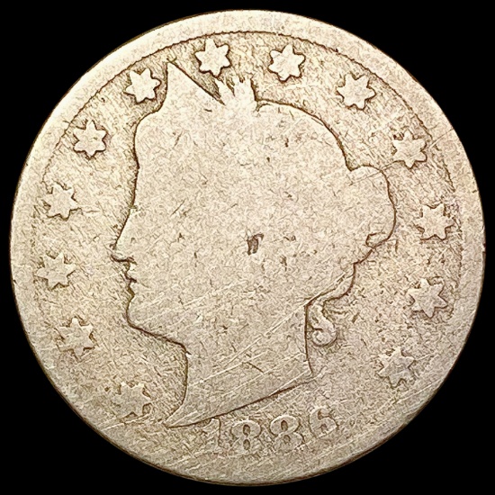 1886 Liberty Victory Nickel NICELY CIRCULATED