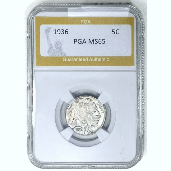 1936 Buffalo Nickel PGA MS65