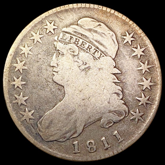 1811 Capped Bust Half Dollar NICELY CIRCULATED