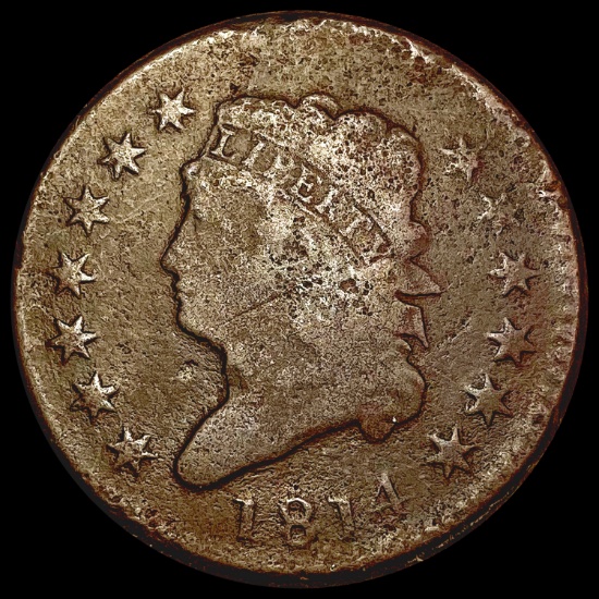 1814 Classic Head Large Cent NICELY CIRCULATED