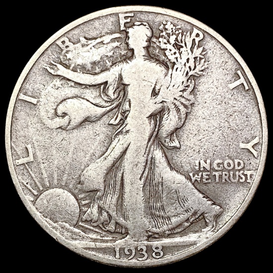 1938-D Walking Liberty Half Dollar NICELY CIRCULATED