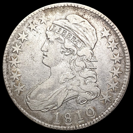 1810 Capped Bust Half Dollar LIGHTLY CIRCULATED