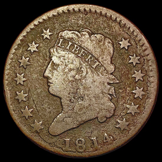 1814 Classic Head Large Cent NICELY CIRCULATED