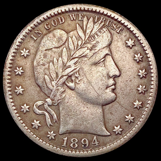 1894-O Barber Quarter LIGHTLY CIRCULATED