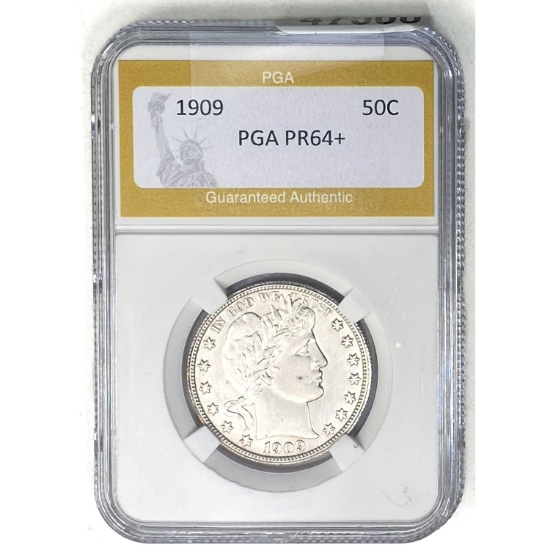 1909 Barber Half Dollar PGA PR64+
