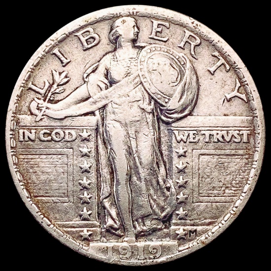 1919 Standing Liberty Quarter LIGHTLY CIRCULATED