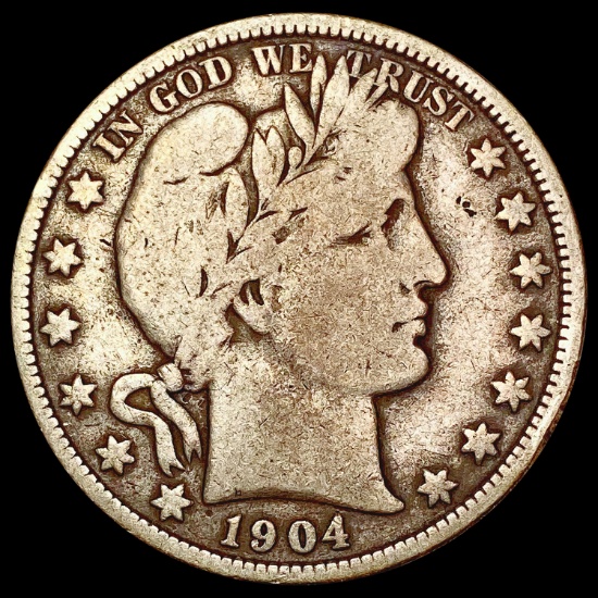 1904-O Barber Half Dollar NICELY CIRCULATED
