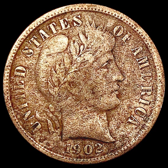 1902-S Barber Dime ABOUT UNCIRCULATED