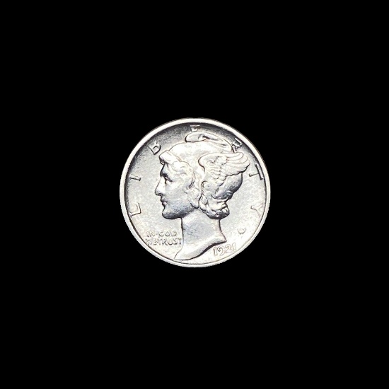 1921-D Mercury Dime LIGHTLY CIRCULATED
