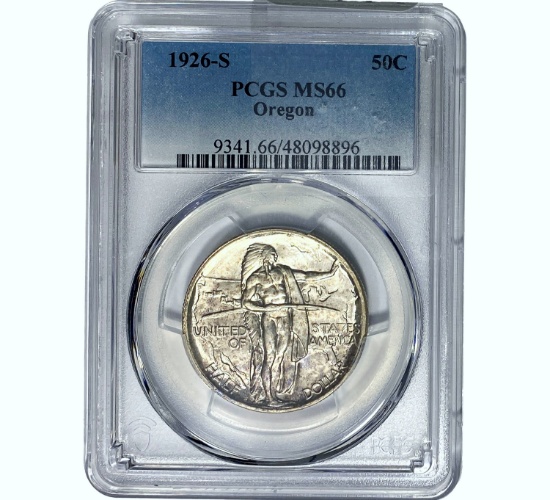 1926-S Oregon Trail Half Dollar PCGS MS66