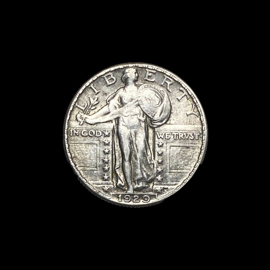 1929 Standing Liberty Silver Quarter CHOICE AU