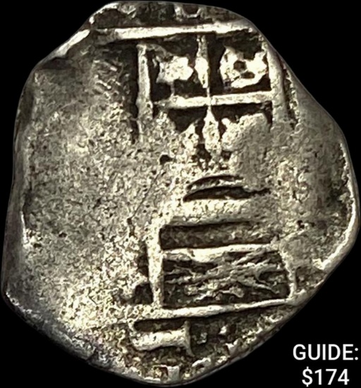 1500s-1600s Spanish Colonial Silver Cob NEARLY UNCIRCULATED