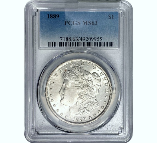 1889 Morgan Silver Dollar PCGS MS63