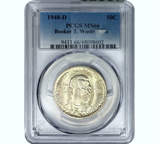 1948-D Booker T Half Dollar PCGS MS66