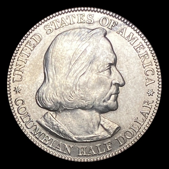 1893 Silver Columbian Half Dollar CHOICE BU