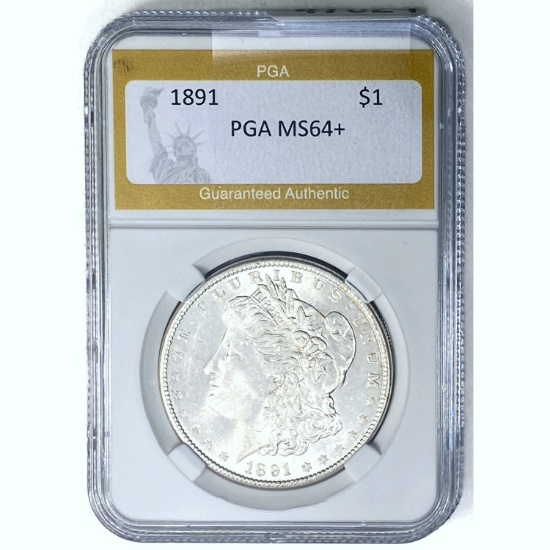 1891 Morgan Dollar PGA MS64+