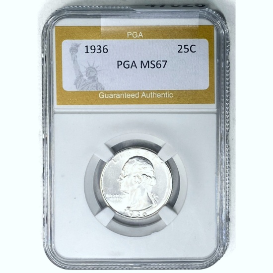 1936 Washington Quarter PGA MS67
