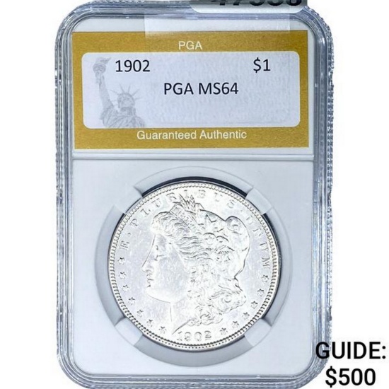 1902 Morgan Silver Dollar PGA MS64