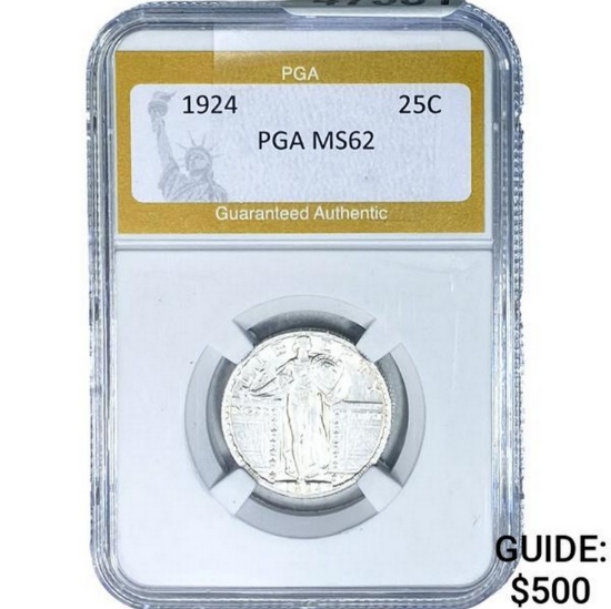 1924 Standing Liberty Quarter PGA MS62