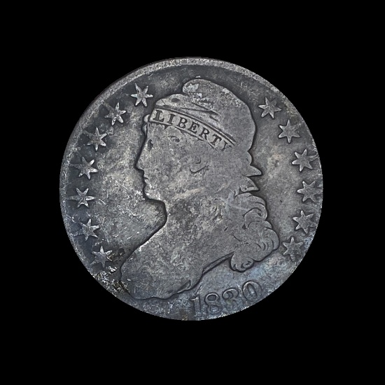 1830 Capped Bust Half Dollar NICELY CIRCULATED