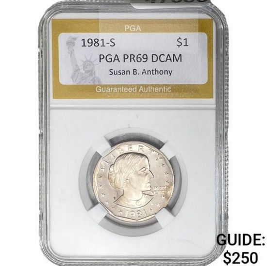 1981-S Susan B. Anthony $1 PGA PR69 DCAM