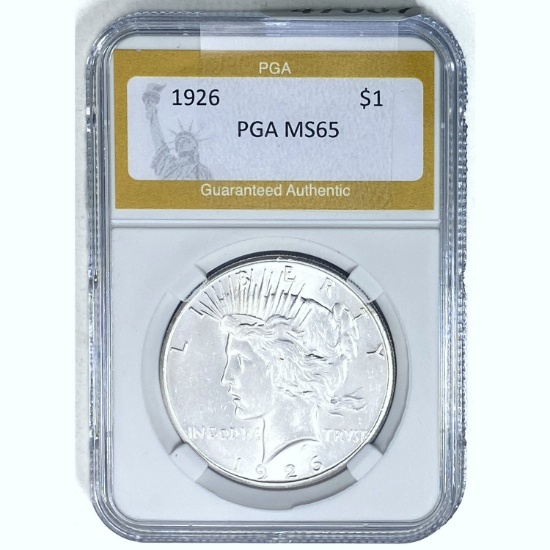 1926 Peace Dollar PGA MS65