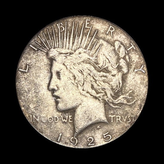 1925-S Silver Peace Dollar LIGHTLY CIRCULATED