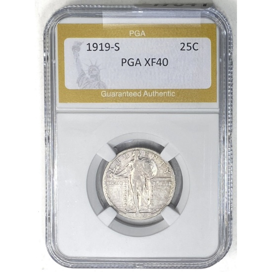 1919-S Standing Liberty Quarter PGA XF40
