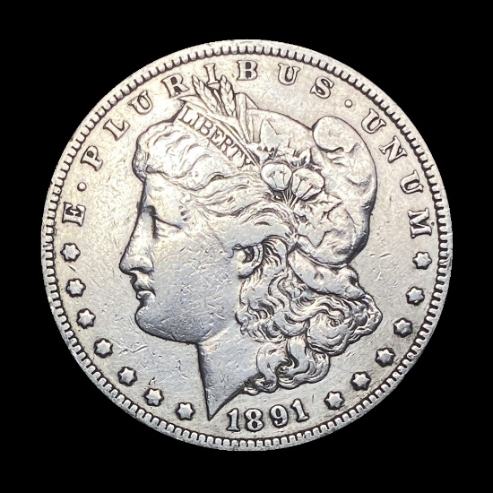1891-CC Silver Morgan Dollar LIGHTLY CIRCULATED