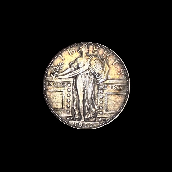 1917-S Silver Standing Liberty Quarter LIGHTLY CIRCULATED