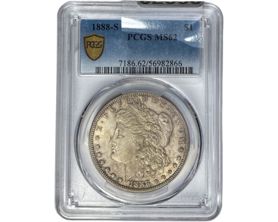 1888-S Morgan Silver Dollar PCGS MS62