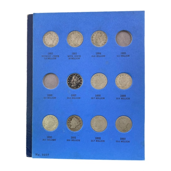 1883-1912 Liberty Head Nickle Album[30] Coins