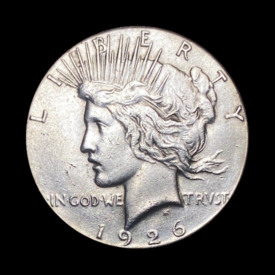 1926-S Silver Peace Dollar CHOICE AU