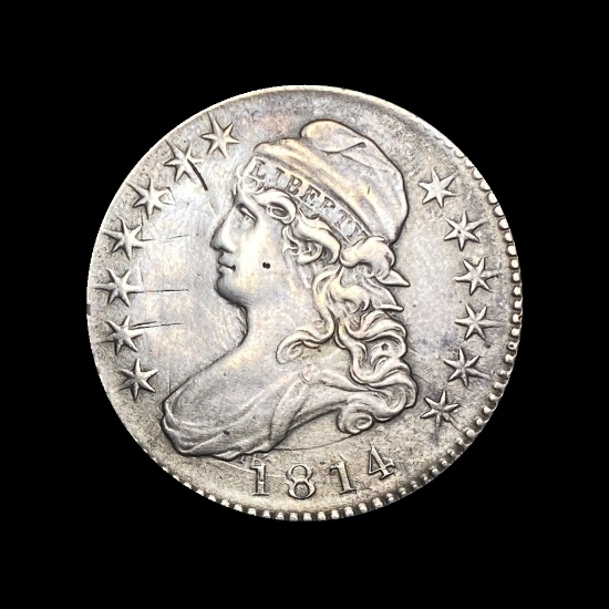 1814 Capped Bust Half Dollar NEARLY UNCIRCULATED
